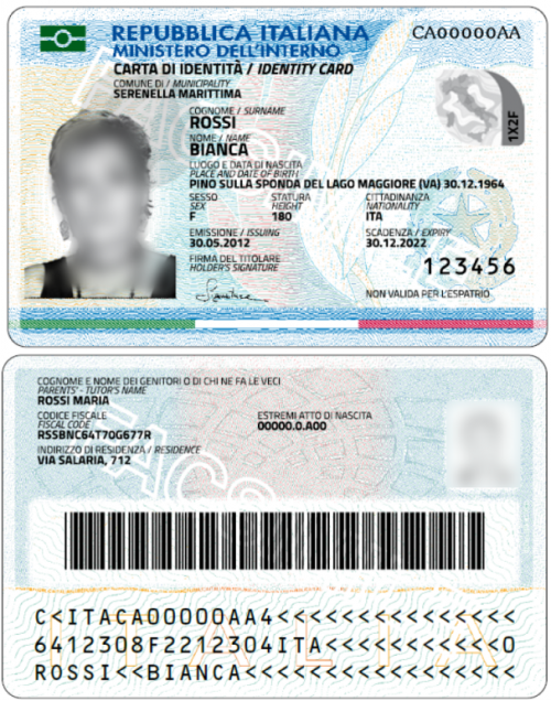 Italy ID card